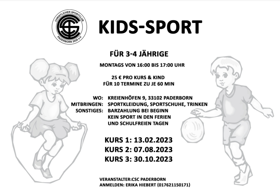 Kids-Sport Jahresflyer